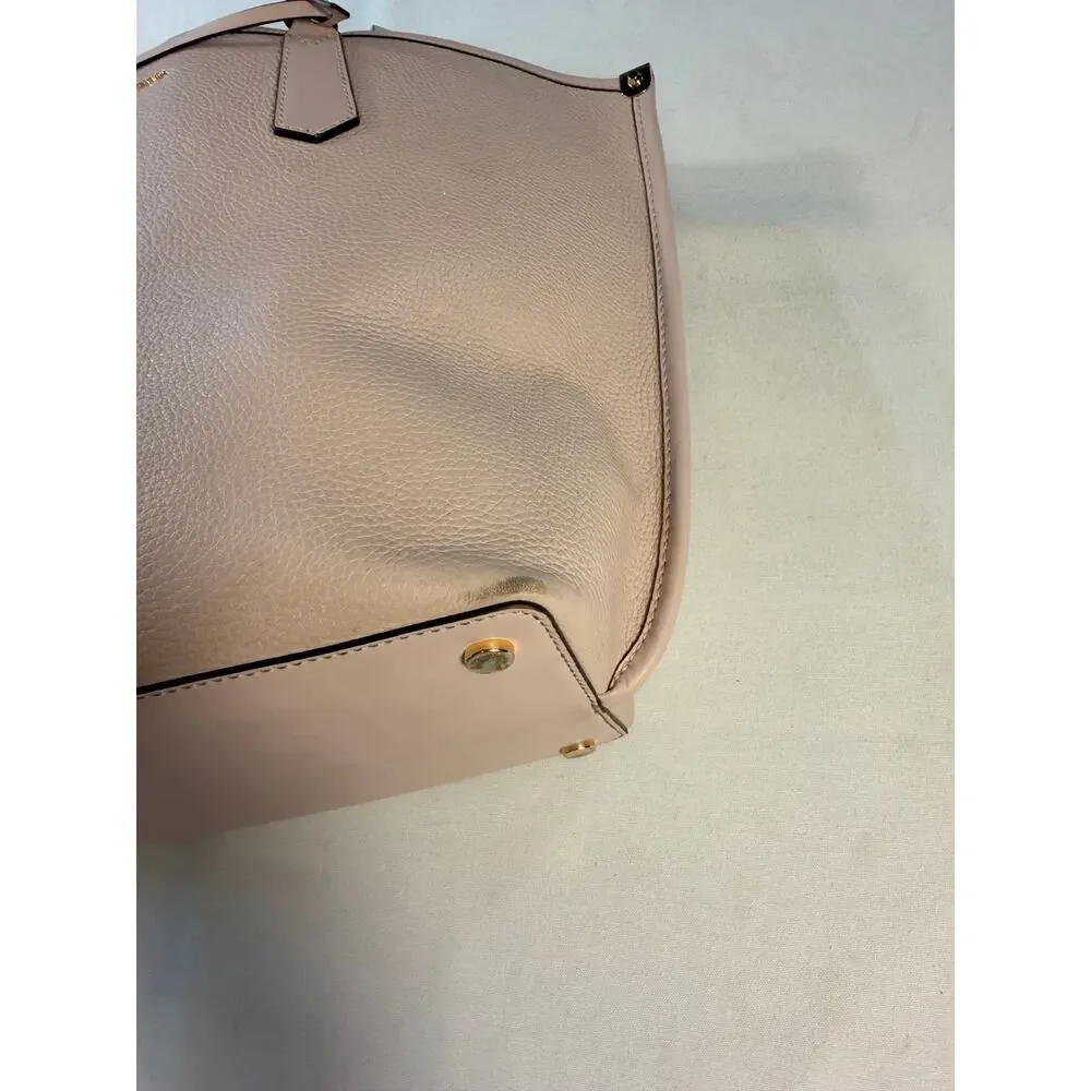 Michael Kors Jane Large Tote Bag Soft Pink Pebbled Leather